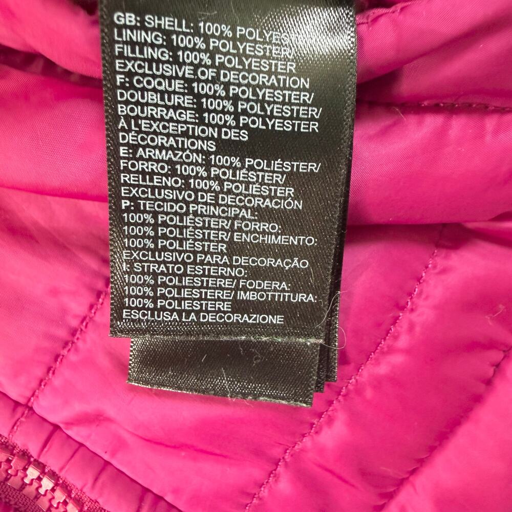 The North Face Toddler Girls Pink/Beige
 Reversible Puffer Jacket Size 4T - Picture 5 of 11